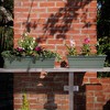 Bloem Dura Cotta Resin Rectangle Window Box Planter with Saucer Tray - 2 of 4