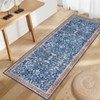 Machine Washable Area Rugs, Vintage Printed Accent Carpet with Non-Slip Backing, Stain-Resistant Oriental Floor Carpet - 3 of 4