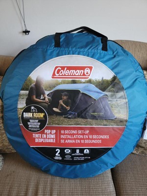 Coleman Pop Up 2 Person Dark Room Camping Tent : Target