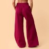 Blogilates Women's Travel Trouser High-Rise Wide Leg Sweatpants - 2 of 4