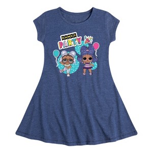 Girls' - LOL Surprise! - Dance Party Fit & Flair Cap Sleeve Dress - 1 of 2