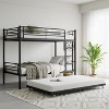 Bunk Bed with Trundle Metal Bunkbeds with Ladder and Full-Length Guardrail - image 2 of 4