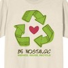 Sunny Days Be Nostalgic Reduce Reuse Recycle Crew Neck Short Sleeve Natural Adult T-shirt - image 2 of 3