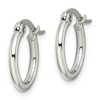 Black Bow Jewelry 2mm Stainless Steel Classic Round Hoop Earrings - 15.5mm (5/8 Inch) - 2 of 4