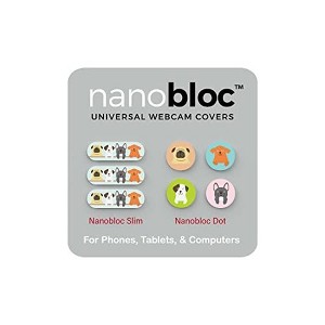 Eyebloc Universal Webcam Covers - No Residue Application - Dots and Bars, 7 Pieces - Dogs - 1 of 4