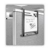 Quartet Hanging File Pocket with Dry Erase Board, 3 Sections, Letter Size, 15" x 4", x 20", Black - 3 of 4