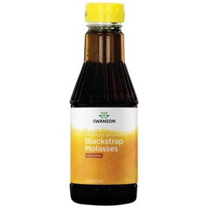 Swanson Certified Organic Blackstrap Molasses - Unsulfured 16 fl oz Liq. - 1 of 2