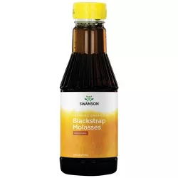 Swanson Certified Organic Blackstrap Molasses - Unsulfured 16 fl oz Liq