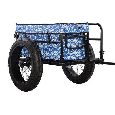 Aosom Bike Cargo Trailer Bike Wagon Bicycle Trailer with Suspension, 16'' Wheels, 88 lbs Max Load