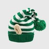 Anna-Kaci Women's Christmas Elf Striped Knit Hat Striped Beanie with Pom-Pom & Elf Ears for Holiday Parties & Festive Decor - 2 of 4