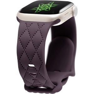 HTUTWOO Checkered Apple Watch Silicone Strap, Slim Sport Band 38/40/41/42/44/45/46/49mm for iWatch Series 11 10 9 8 7 6 5 4 3 2 1 SE Ultra - 1 of 4