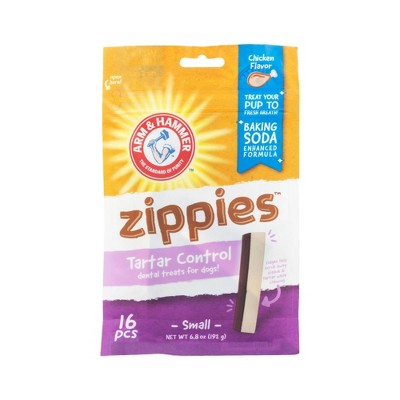 Arm & Hammer Zippies Chicken Flavor Small Chicken Dental Dog Treats - 16ct