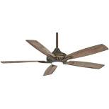 52" Minka Aire Modern Indoor Ceiling Fan with LED Light Remote Control Heirloom Bronze for Living Room Kitchen Family Home Office