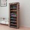 10-Tier Non-Woven Shoe Rack, Space-Saving, Tall & Narrow - 3 of 4