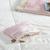 U Brands 2pk 7"x5.8" and 4.2"x4.2" Micro Mesh Stash Pouch Dusty Rose/Olive - 2 of 4