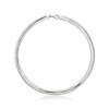 Ross-Simons Italian Sterling Silver and 18kt Gold Over Sterling Reversible Omega Necklace - 2 of 4