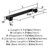 Amerock Hybridize 6-5/16 Inch Center-to-Center Pull for Cabinets, Drawers, and Furniture - 4 of 4