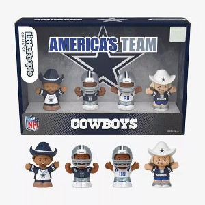 Fisher Price Little People x NFL Collector Dallas Cowboys Figure 4-Pack - 1 of 4