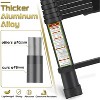 Aluminum Telescoping Ladder with Non-Slip Feet, Portable Extension Ladder for Household and Outdoor Working,330lb Capacity (3.8m/12.5FT) Black - 4 of 4