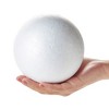 Bright Creations 5 Inch Foam Balls for Crafts - 4 Pack Solid Round White Polystyrene Spheres for Ornaments, DIY Projects, Craft Modeling - 4 of 4