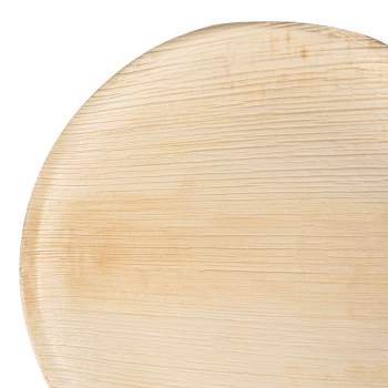Smarty Had A Party Round Palm Leaf Eco Friendly Disposable Dinner Plates (10") (100 Plates)