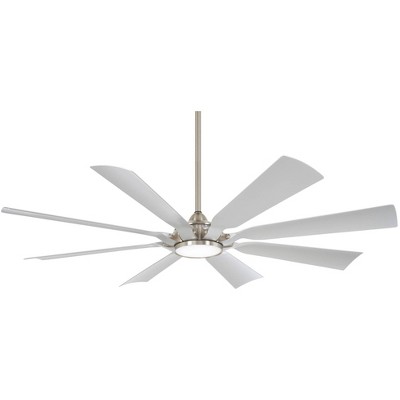 65" Minka Aire Future Brushed Nickel LED Outdoor Fan with Remote