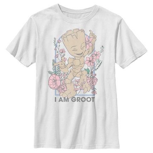 budget Kano kamp Boy's Guardians Of The Galaxy Floral I Am Groot T-shirt : Target