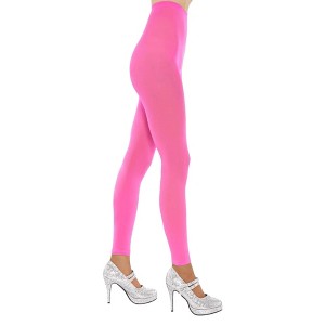 Smiffys Footless Tights Pink Costume Accessory - 1 of 3