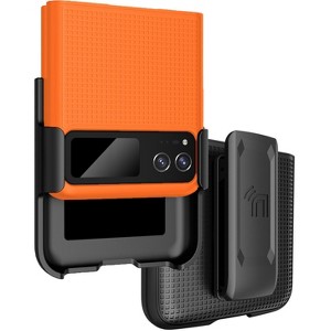 Nakedcellphone Combo for Motorola RAZR 2023 (aka RAZR 40) - Slim Case and Belt Clip Holster - 1 of 4