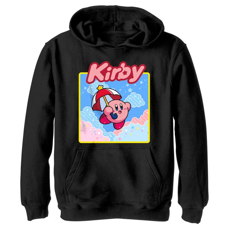 Boy's Nintendo Kirby Flying Portrait Pull Over Hoodie, 1 of 5