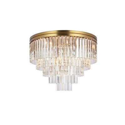 Elegant Lighting Sydney 17 - Light Flush Mount in  Satin Gold