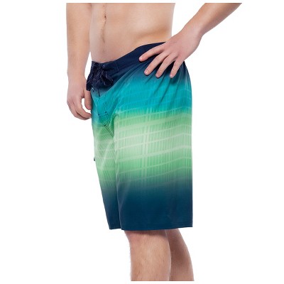 Rokka&Rolla Men's 9" Half Elastic Waist Board Swim Shorts -Green Vapor, size Medium — фото 5
