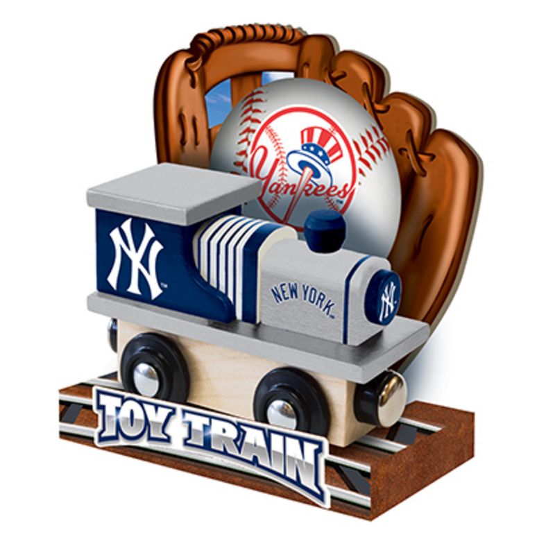 MasterPieces Officially Licensed MLB New York Yankees Wooden Toy Train Engine For Kids, 4 of 6