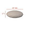 Covers&All Round Pillow Cover, Weather & UV Resistant, with Zippers, Round 32 in Diameter x 5 in H, Beige - 3 of 4