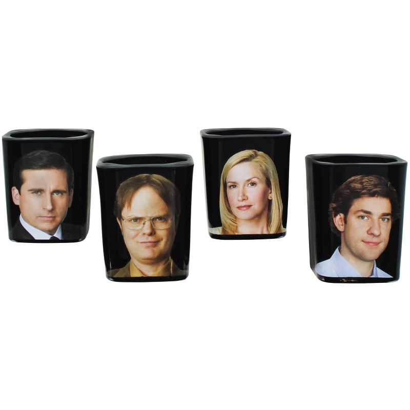 Just Funky The Office Character 2oz Shot Glass Set of 4, 2 of 7