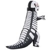 Joyfy Adults' Halloween Costume Inflatable Skeleton Dinosaur Costume with LED Light Eyes, Full Body T-Rex Blow Up Costume for Adults - 4 of 4