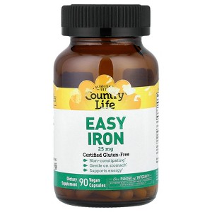 Country Life Easy Iron, 25 mg, 90 Vegan Capsules - 1 of 4