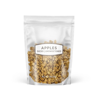 Unsweetened Diced Apples - 3oz : Target