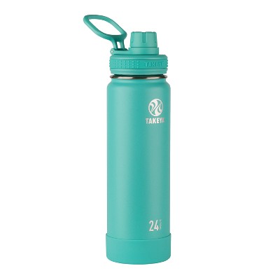 Takeya Actives Insulated Stainless Steel Water Bottle with Spout Lid, 24 oz,  Onyx