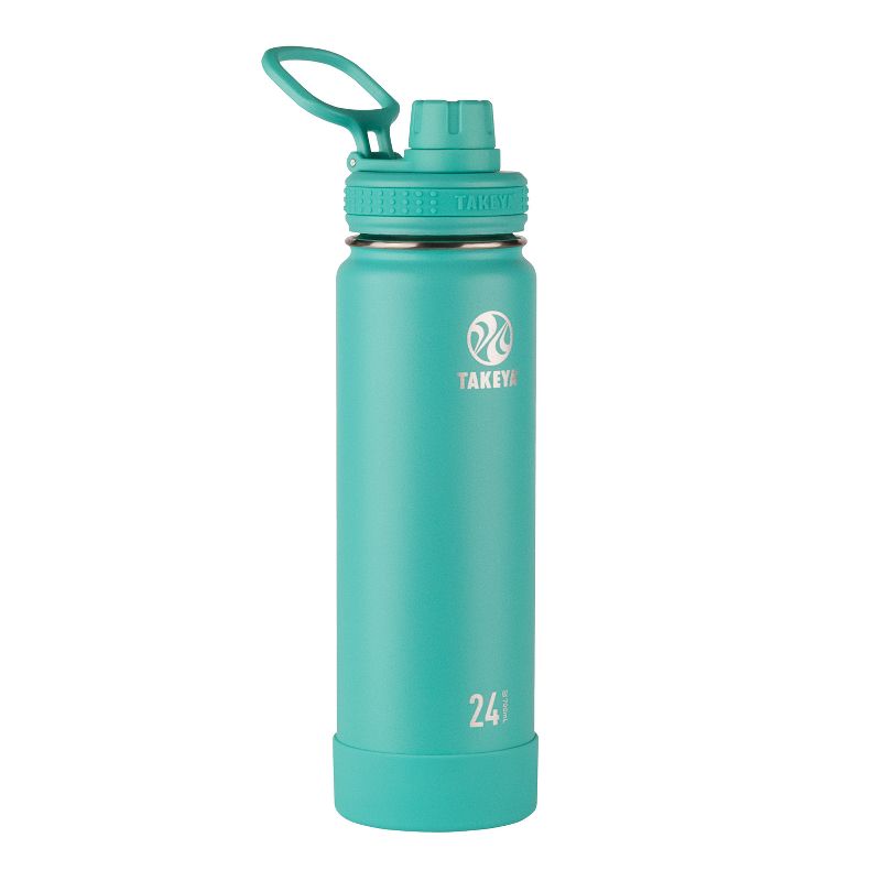 Takeya 24oz Actives Insulated Stainless Steel Water Bottle with Spout Lid, 1 of 9