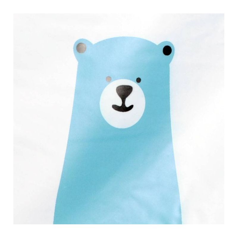 Happy Bears Shower Curtain Teal/Gray - Moda at Home, 3 of 6