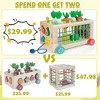 BABYYER Wooden Shape Sorter, Montessori Fine Motor Toys, Carrot Harvest Game, Preschool Learning Educational Gift for Boys and Girls Aged 3-5 Years - 3 of 4