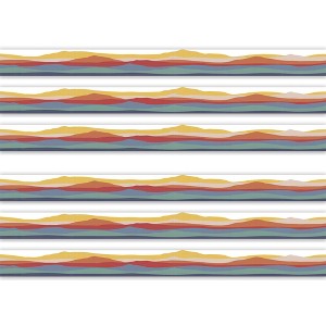 Teacher Created Resources® Moving Mountains Road Trip On the Horizon Die-Cut Border Trim, 35 Feet Per Pack, 6 Packs - 1 of 4