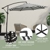 WestinTrends 10 Ft Outdoor Patio Cantilever Offset Umbrella - 4 of 4