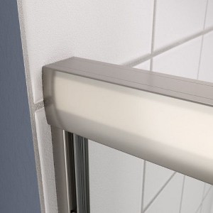 Bypass Shower Door with Sliding Tempered Glass - 1 of 4