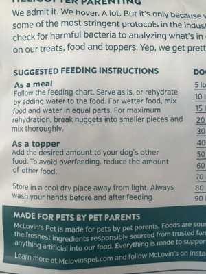 Dr marty nature's blend feeding outlet chart