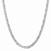 Black Bow Jewelry 5.25mm 14k White Gold Solid Concave Anchor Chain Necklace - 2 of 4