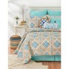 C&F Home 16" x 16" Blue Medallion Pillow - 3 of 4