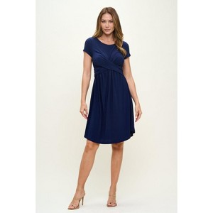 WEST K Women's Adele Short Sleeve Crossover Front Mini Dress - 1 of 4