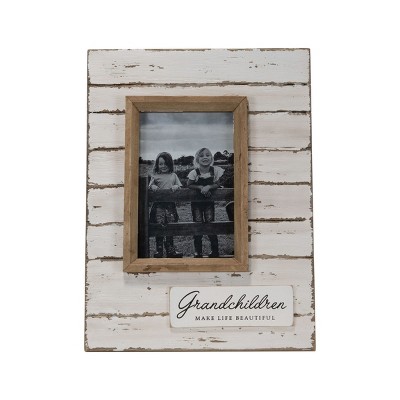 Antique White Sentiment Wood Decorative Picture Frame - Foreside Home & Garden